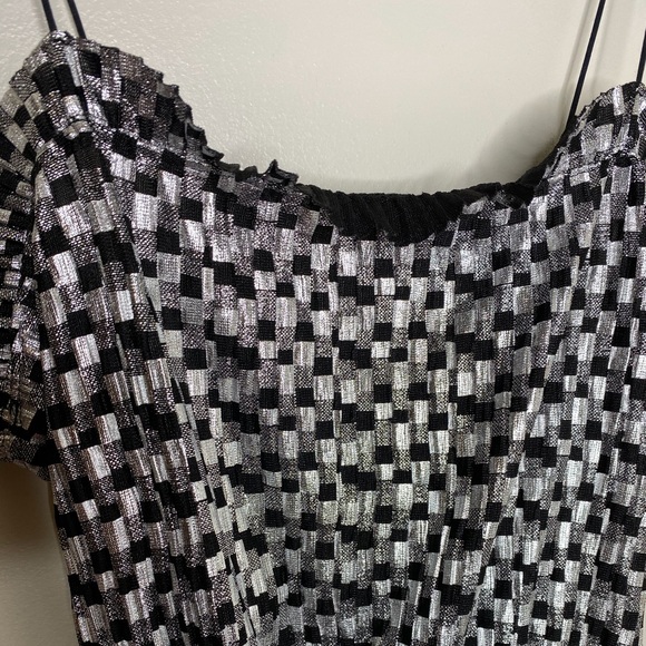 NWT ZARA WOMEN’S SHIMMERY DRESS WITH THIN STRAPS - Picture 7 of 8